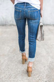 Ripped Slim Pencil Jeans Unishe Wholesale