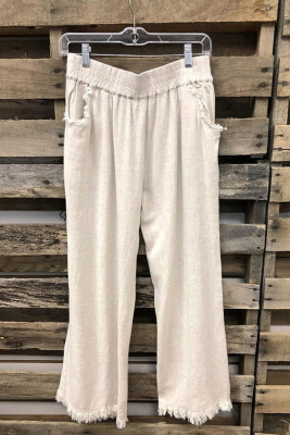 Solid Color Ripped Long Pants Unishe Wholesale