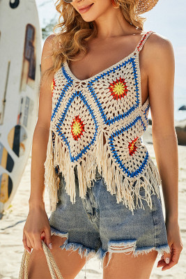 Aztec Knitted Beach Mesh Cover Up Unishe Wholesale