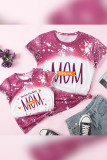 Family Matching Mother's Day MOM Print Short Sleeve Tee Unishe Wholesale