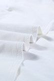 Gray Buttoned Tie-dye Short Sleeve Top