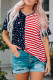 July 4th Stars and Stripes USA Flag Tee