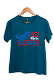 Red White And Rawr Print Summer Graphic Tee Unishe Wholesale
