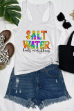 Salt Water Heels Everything Letter Print Graphic Tank Top