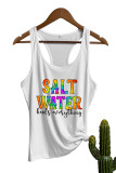 Salt Water Heels Everything Letter Print Graphic Tank Top