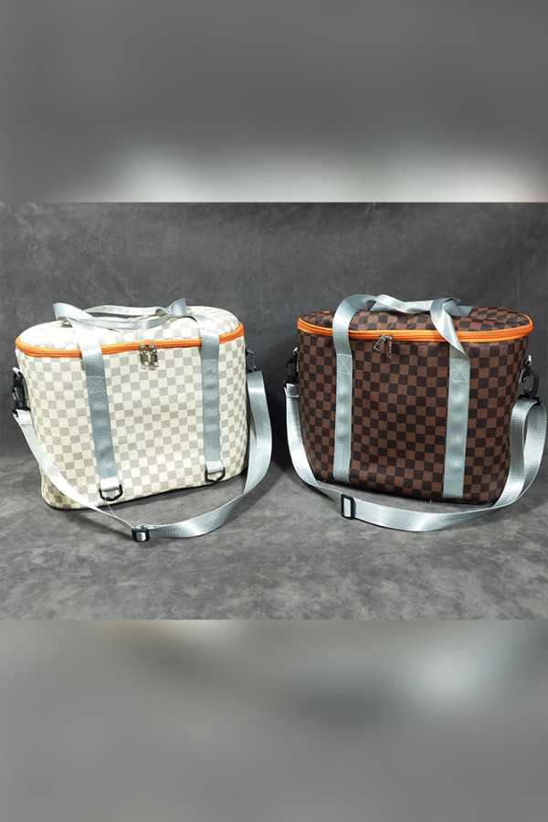 Plaid Outdoor Printed Picnic Cooler Bag Unishe Wholesale MOQ 3PCS