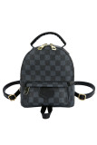 Plaid Small Capacity Zip Up Backpack Handbag Unishe Wholesale MOQ 3PCS