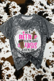 Give Me Coffee & Jesus Leopard Bleached Graphic Tee