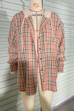 Plaid Button Down Pocketed Shacket Shirts With Hooded Women UNISHE Wholesale