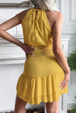 Blank Halter Sleeveless Mini Dress Unishe Wholesale