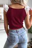 Knitted Ruffles Drawstring Crop Top Unishe Wholesale