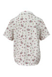 Floral Print Turn-down Collar Shirt Unishe Wholesale