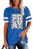 Pray Colorful Leopard Graphic Tee Unishe Wholesale