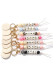 Letter Design With Beading Key Chain MOQ 3pcs