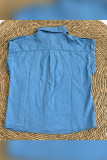 Denim Sleeveless With Pockets Jacket Unishe Wholesale