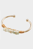 Natural Stone Bangle Crystal Bracelet MOQ 3pcs
