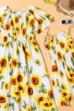 Family Matching Sunflowers Print Dress Unishe Wholesale