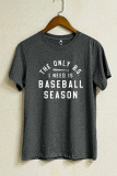 Baseball Season Print Graphic Tee