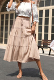 Ruffled Pleated Solid Skirt Unishe Wholesale