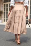 Ruffled Pleated Solid Skirt Unishe Wholesale