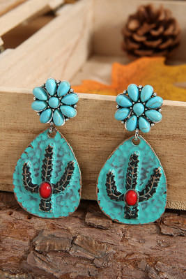 Turquoise Eardrop Earrings Unishe Wholesale MOQ 5pcs