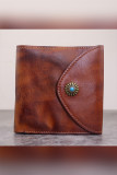 Men's Leather Purse Wallet With Button Unishe Wholesale