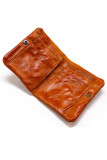 Men's Tan Leather Purse Retro Wallet Unishe Wholesale