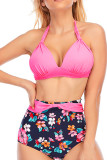 Polka Dot Halter Lace Up Bikini Set Unishe Wholesale
