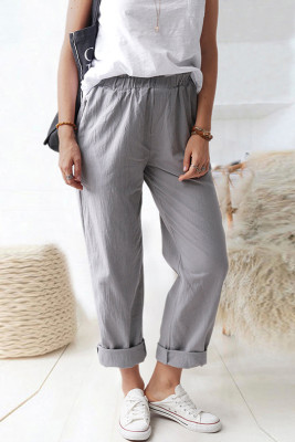 Solid Color High Waist Straight Pants Unishe Wholesale