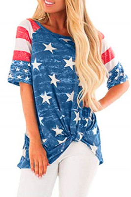 US Flag Patchwork Women Top Unishe Wholesale