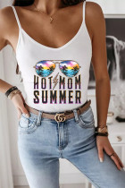 Hot Mom Summer Beach Printed Slip Tank Top Unishe Wholesale