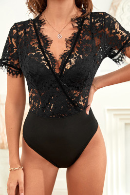 Sexy Black Lace Bodysuit Unishe Wholesale