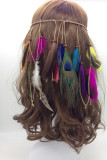 Bohemian Colorful Feather Hair Clips MOQ 5pcs