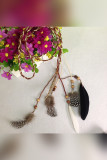 Bohemian Feather Wrapped Hair Clips MOQ 5pcs
