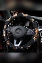 Leopard Print Steering Wheel Cover MOQ 5pcs