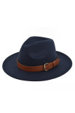 Wide Brim Woolen Jazz Hat with Belt Unishe Wholesale MOQ 3PCS