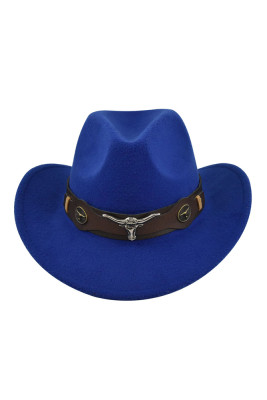 Cowboy Jazz Hat with Bull Head Decoration Unishe Wholesale