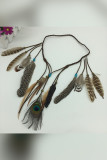 Beads and Feather Knit Hair Clips MOQ 5pcs