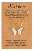 Friendship Butterfly Necklace MOQ 5pcs