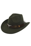 Cowboy Jazz Hat with Bull Head Decoration Unishe Wholesale