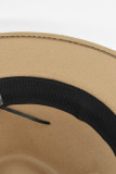 Wide Brim Woolen Jazz Hat with Belt Unishe Wholesale MOQ 3PCS