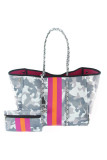 Beach Neoprene Tote Bag with Purse Unishe Wholesale MOQ 3PCS