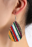  Rainbow Striped Eardrop Earrings Unishe Wholesale MOQ 5pcs
