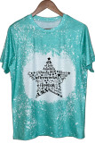 4th Of July Star O-neck Short Sleeve Top Women UNISHE Wholesale