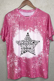 4th Of July Star O-neck Short Sleeve Top Women UNISHE Wholesale