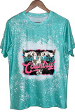 Born And Raised Country Cow Print Graphic Tee Unishe Wholesale