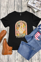 Vibing & Thriving Vintage Leopard Graphic Tee Unishe Wholesale