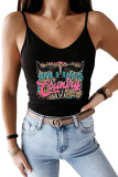 Born And Raised Country Leopard Print Slip Tank Top Unishe Wholesale