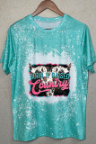Born And Raised Country Cow Print Graphic Tee Unishe Wholesale