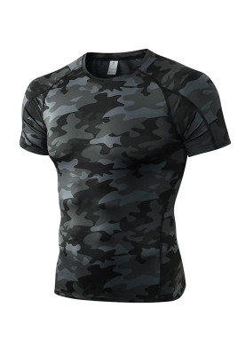 Fitness Men's Quick Dry Gym Short Sleeve Top